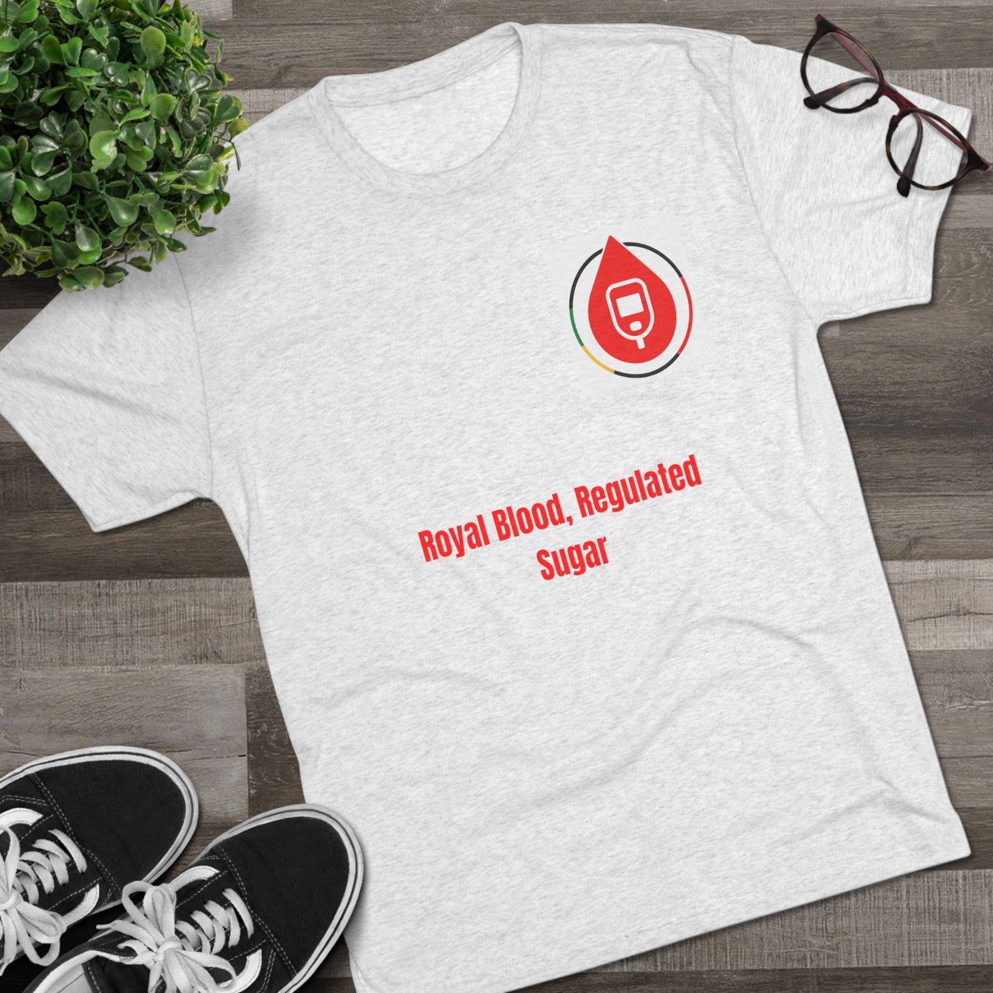 Diabetes Awareness Campaign T-shirts, Royal Blood Regulator, Sugar Management Crew Tee
