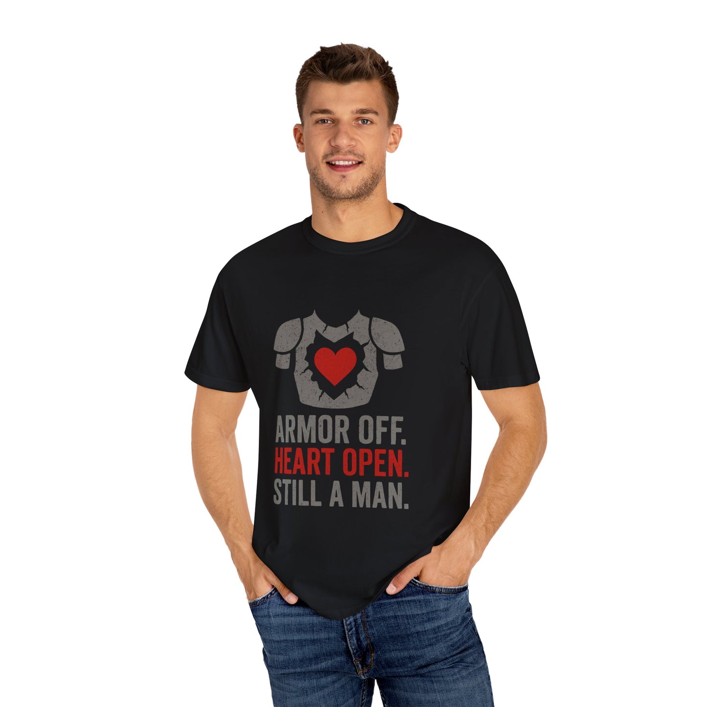 Heartfelt Armor Unisex T-shirt - Empowering Gift for Men, Casual Wear, Motivational Apparel, Heart Open Design, Thoughtful Shirt for [...]