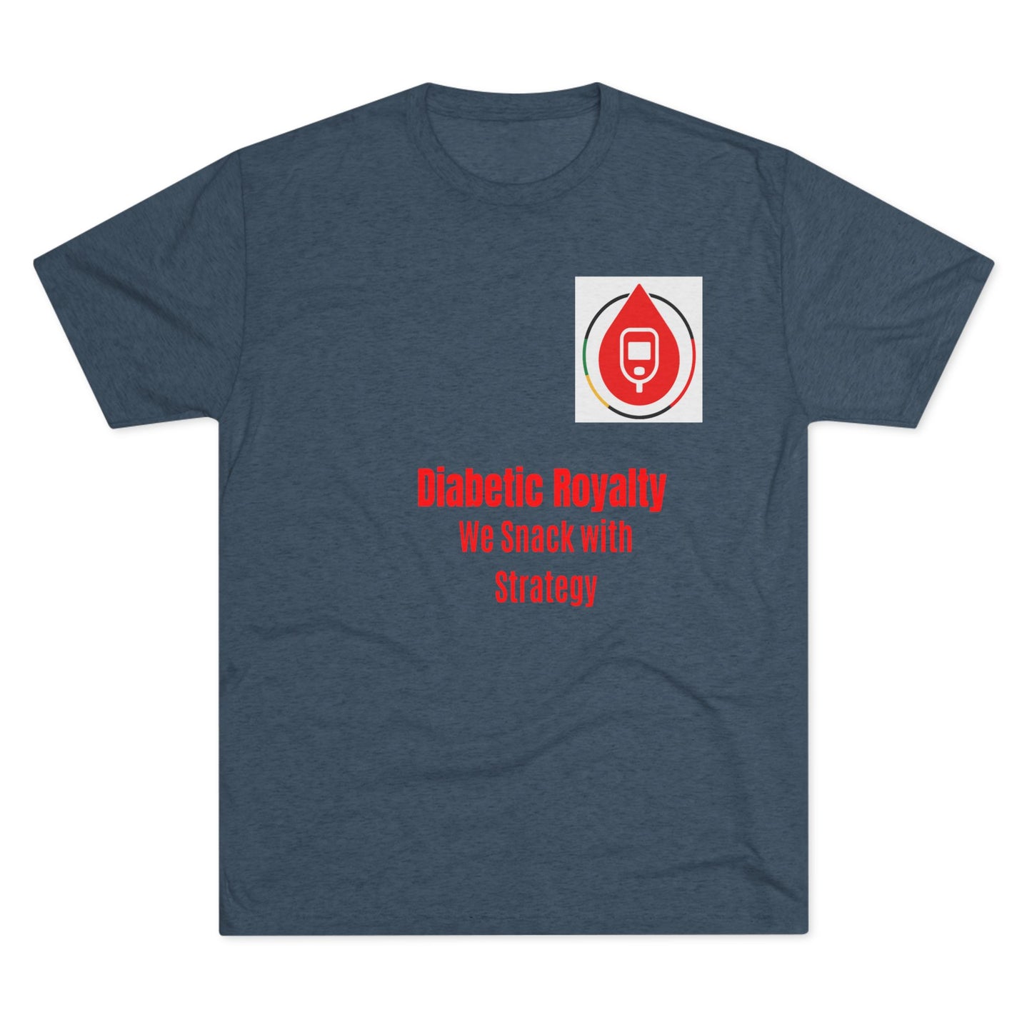 Regal Drops of Resilience, Sugar Management Crew Tee, Diabetes Management T-Shirt, Diabetes Awareness T-Shirt