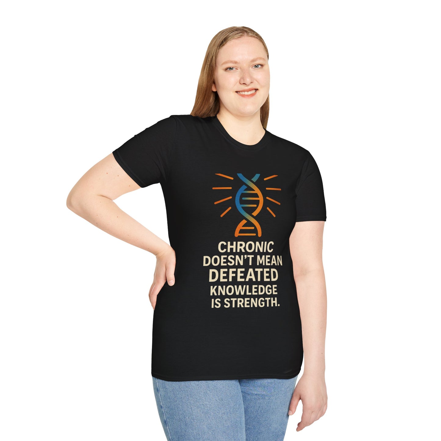 Chronic Strength T-Shirt | Unisex Softstyle Tee | Empowering Quote Shirt | Gift for Chronic Illness Awareness | Supportive Apparel