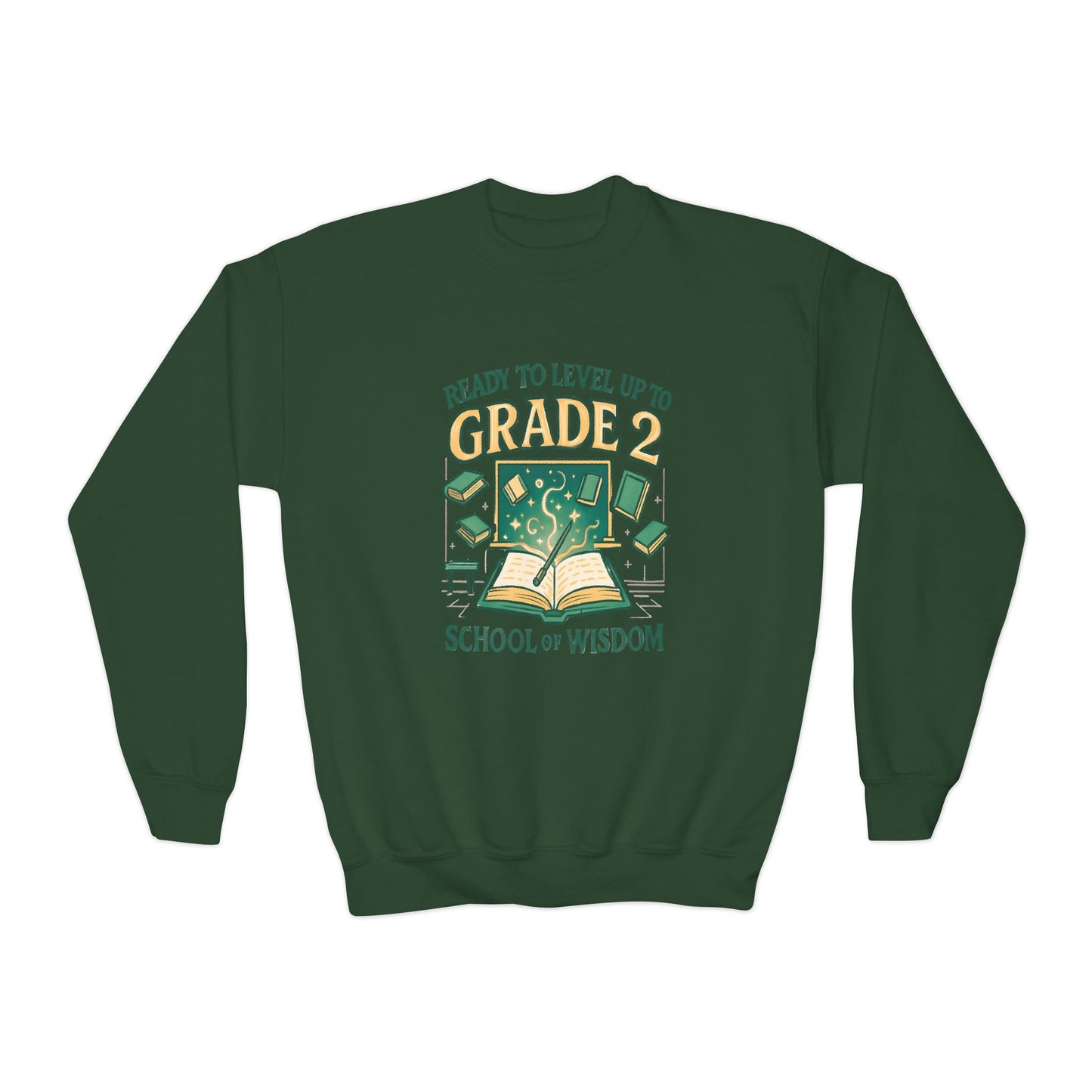 Learning Quest: Magical Grade 2 Adventure Sweatshirt for Back to School