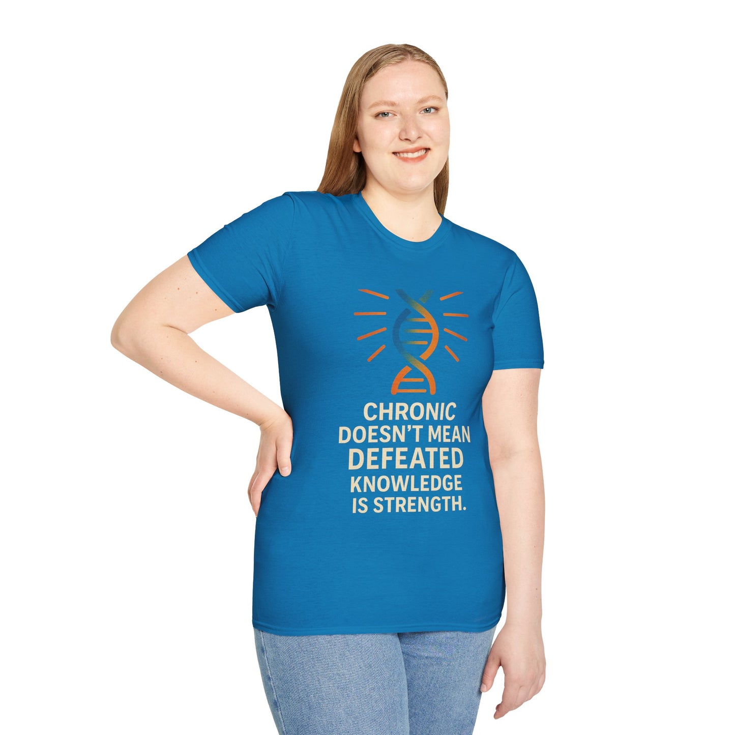 Chronic Strength T-Shirt | Unisex Softstyle Tee | Empowering Quote Shirt | Gift for Chronic Illness Awareness | Supportive Apparel
