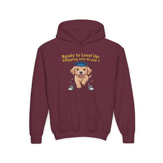 Puppy's First Day Hoodie for Back to School, Cool Back to School Hoodie