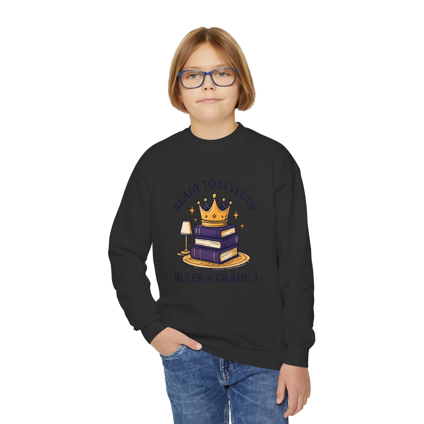 Crowned Learner Sweatshirt for Back to School