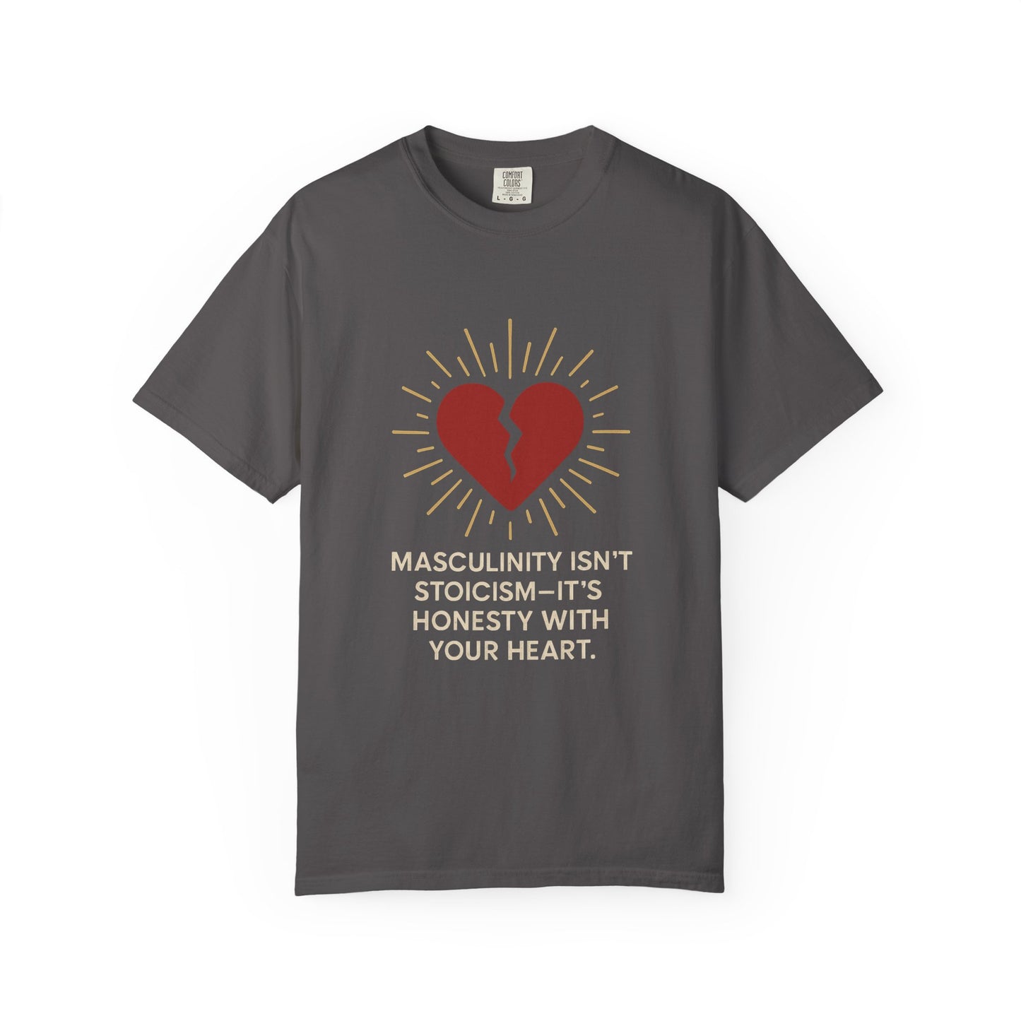 Heartfelt Message T-Shirt for Men, Unisex Garment-Dyed Tee, Casual Wear, Self-Care Gift, Men's Mental Health Awareness, Honest [...]