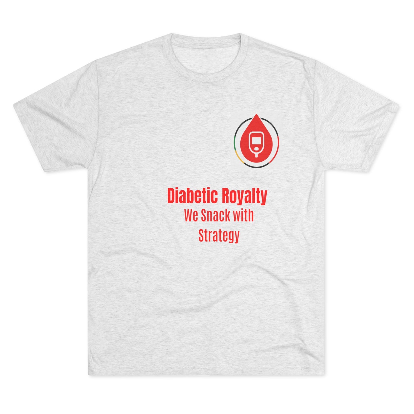 Regal Drops of Resilience, Sugar Management Crew Tee, Diabetes Management T-Shirt, Diabetes Awareness T-Shirt
