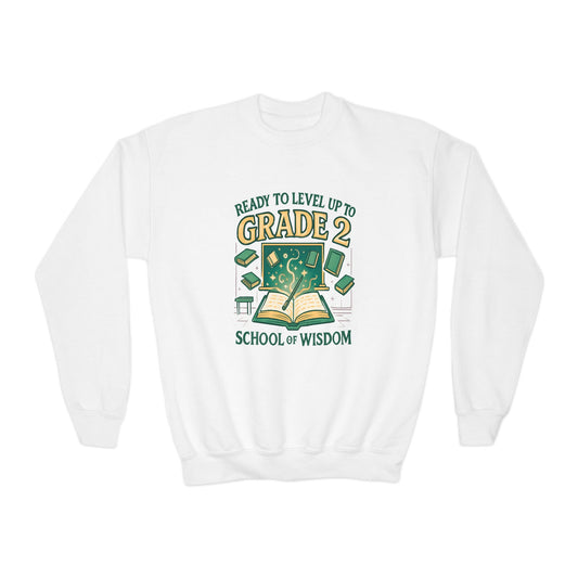 Learning Quest: Magical Grade 2 Adventure Sweatshirt for Back to School