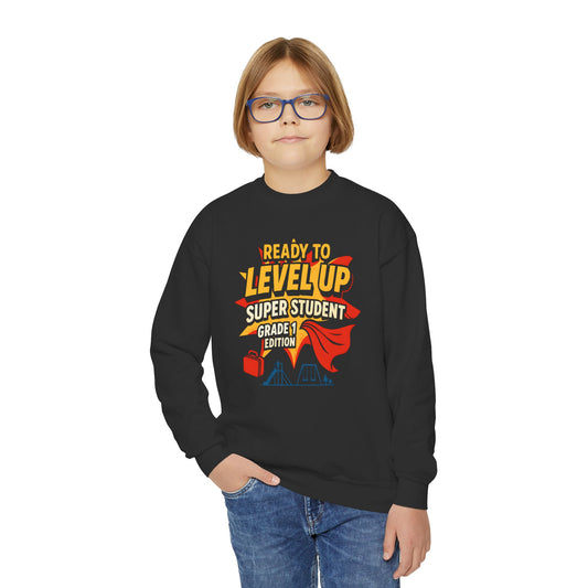 Super Student Level Up Sweatshirt for Back to School