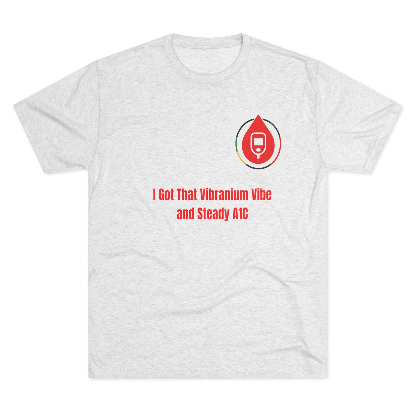 Vibranium Health Warrior, Sugar Management Crew Tee, Diabetes Management T-shirt, Diabetes Awareness Clothes, Diabetes Campaign Apparel