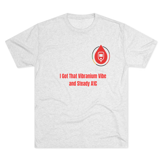Vibranium Health Warrior, Sugar Management Crew Tee, Diabetes Management T-shirt, Diabetes Awareness Clothes, Diabetes Campaign Apparel