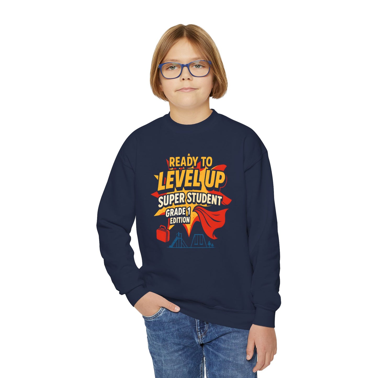 Super Student Level Up Sweatshirt for Back to School