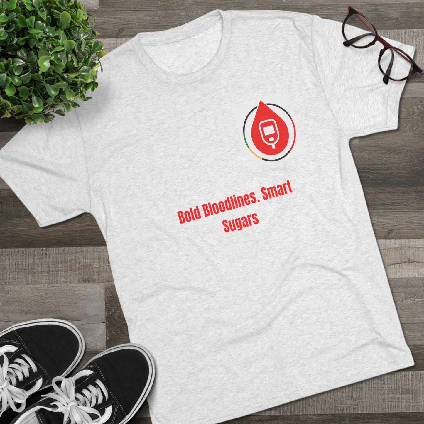 Diabetes Awareness Campaign T-shirts, Bloodline Metrics, Sugar Management Crew Tee