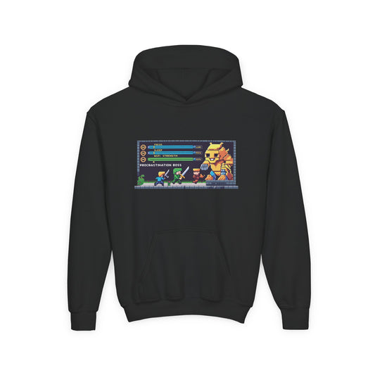 Youth Video Game Graphic Hoodie, Cozy Gaming Sweatshirt, Perfect for Kids, Gamer Gift, Fun Winter Apparel