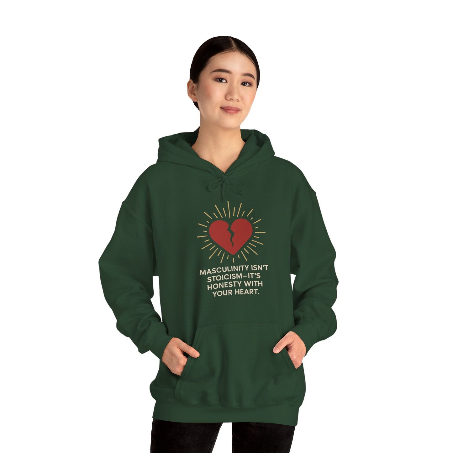 Heartfelt Affirmation Hoodie - Unisex Heavy Blend Sweatshirt, Cozy Gift, Casual Wear, Self-Care Reminder, Modern Style, Gender-Neutral