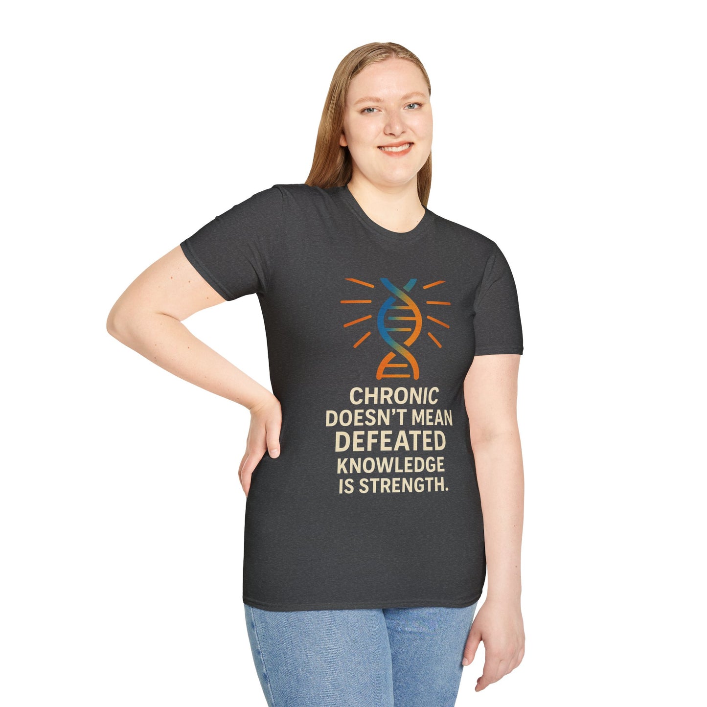 Chronic Strength T-Shirt | Unisex Softstyle Tee | Empowering Quote Shirt | Gift for Chronic Illness Awareness | Supportive Apparel