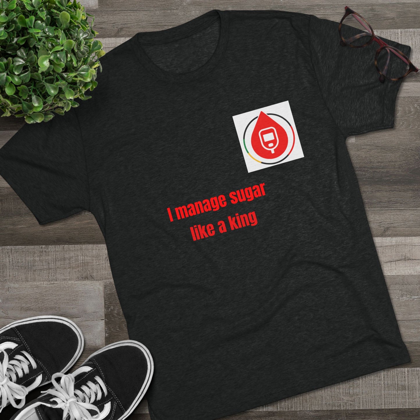 Sugar Management Crew Tee, Funny Diabetes Shirt, Unisex T-shirt, Health Awareness Tee, Gift for Diabetics